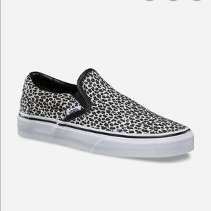 VANS Mini Leopard Classic Slip-Ons SZ 8